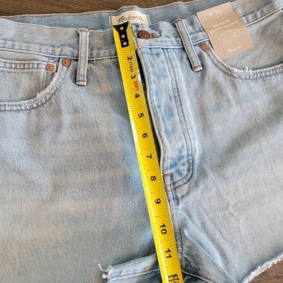 NWT Madewell Relaxed Fit Denim Shorts 30 - Picture 8 of 10